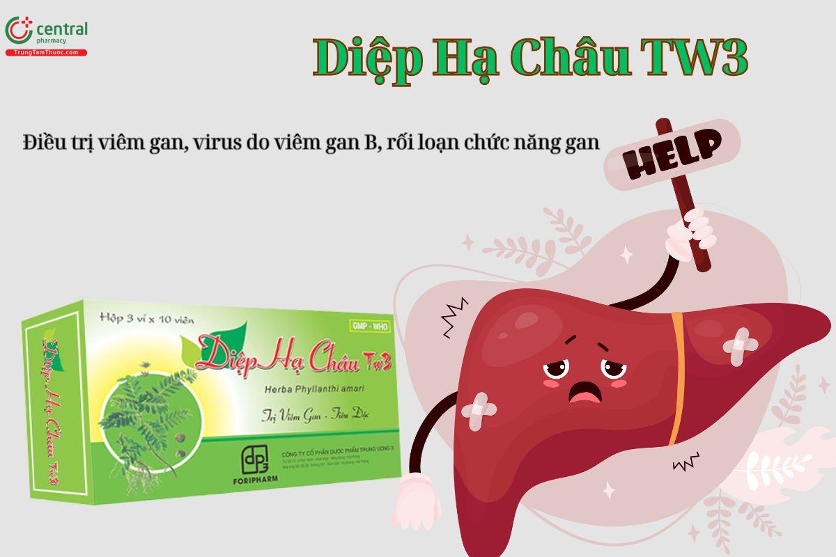 Diệp Hạ Châu TW3 - Thuốc điều trị viêm gan, rối loạn chức năng gan