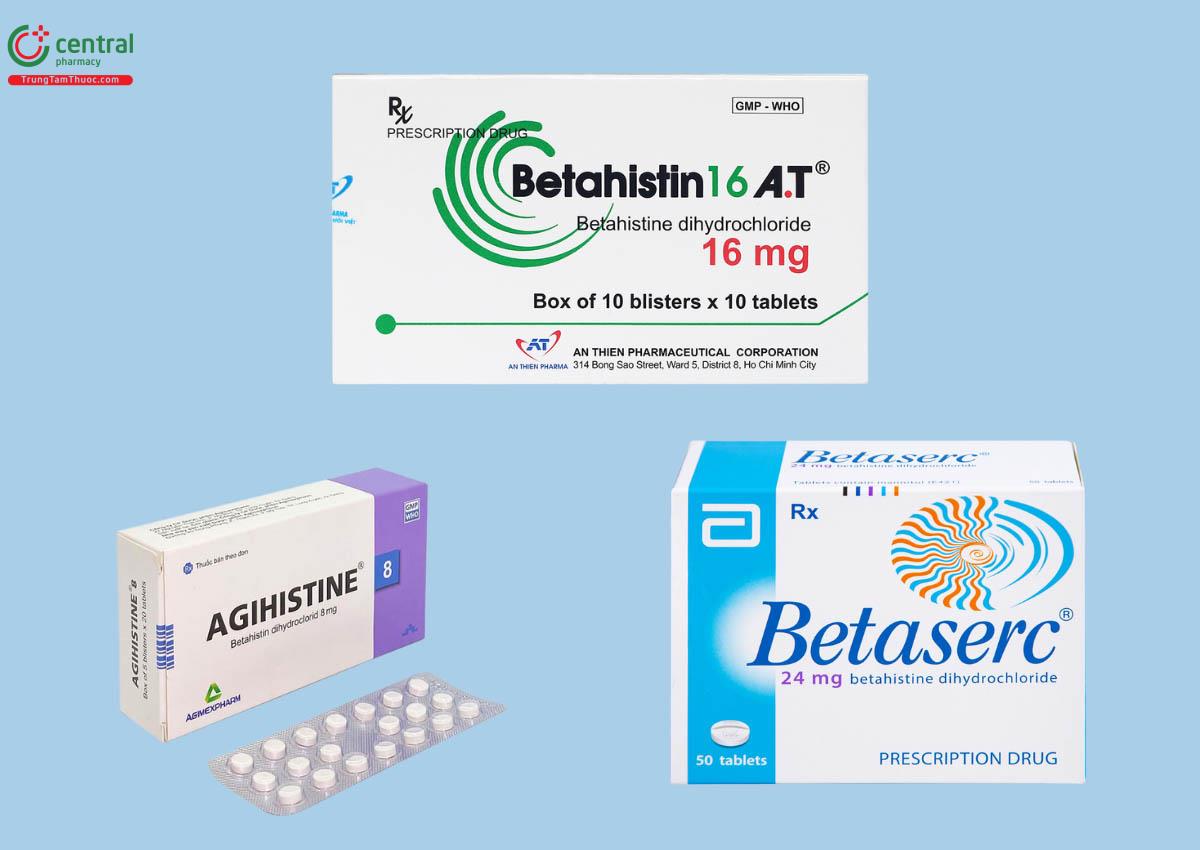 Thuốc điều trị chóng mặt Betahistine