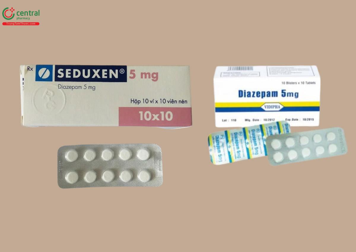 Thuốc giải lo âu Diazepam