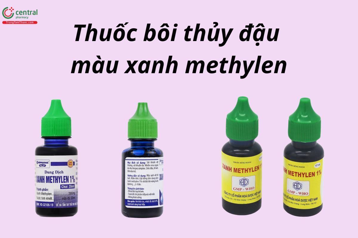 Thuốc bôi thủy đậu màu xanh methylen