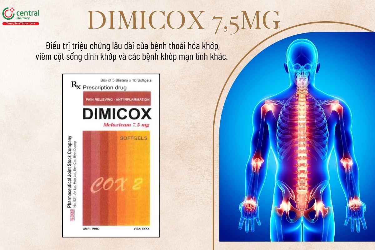 Chỉ định của thuốc Dimicox 7,5mg