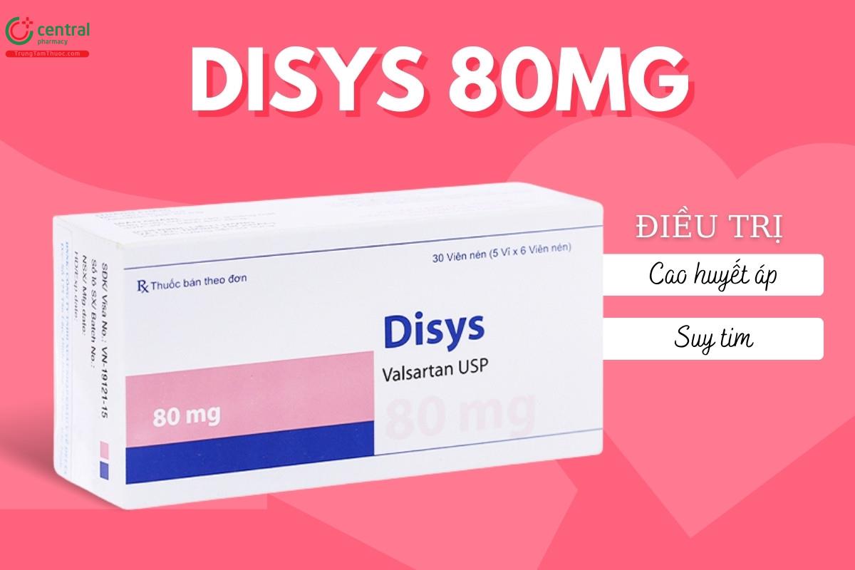 Chỉ định của thuốc Disys 80mg