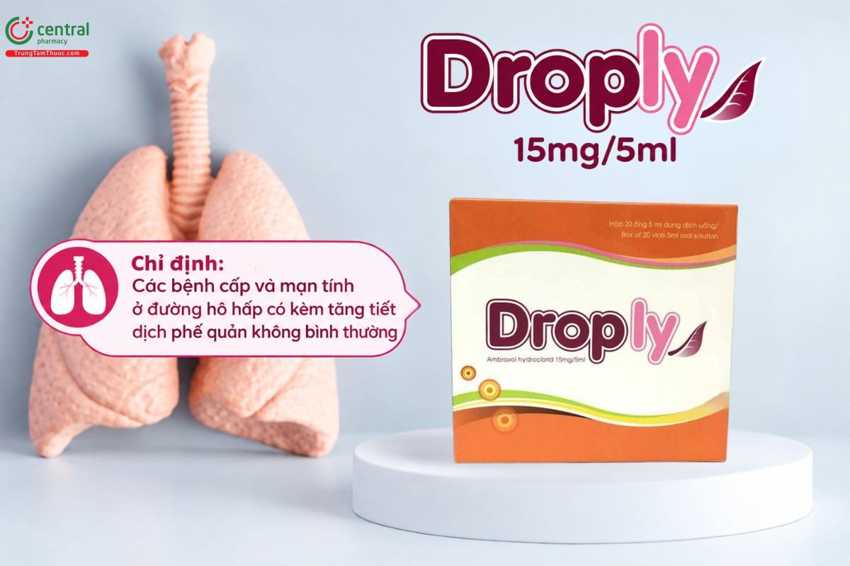 Chỉ định của thuốc Droply 15mg/5ml
