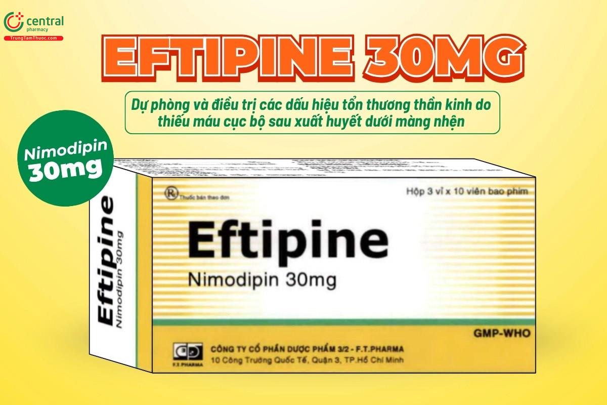 Chỉ định của thuốc Eftipine 30mg