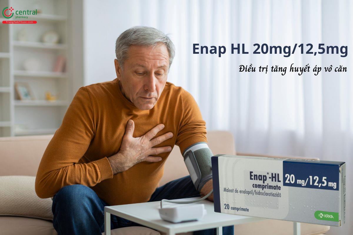 Thuốc Enap HL 20mg/12,5mg - Điều trị hạ huyết áp vô căn