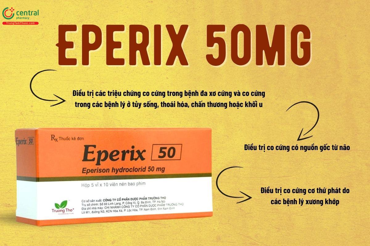 Chỉ định của thuốc Eperix 50mg