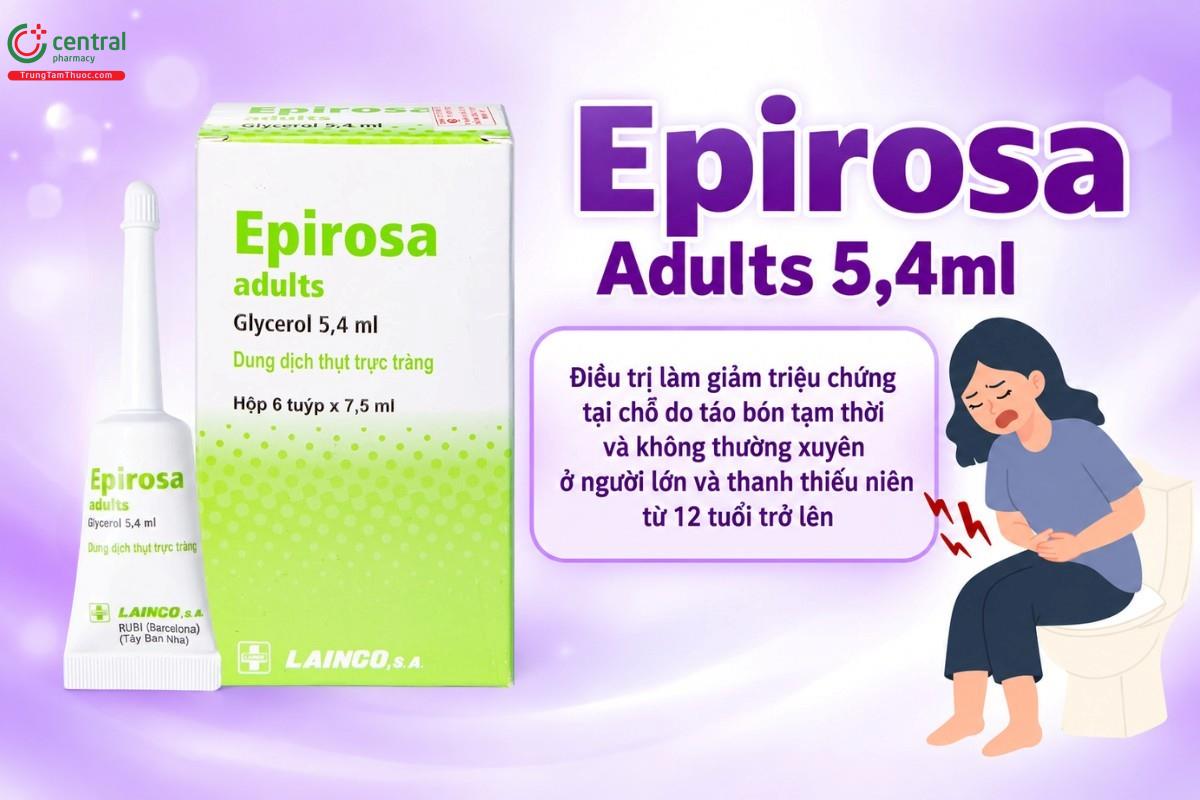Chỉ định của thuốc Epirosa Adults 5,4ml