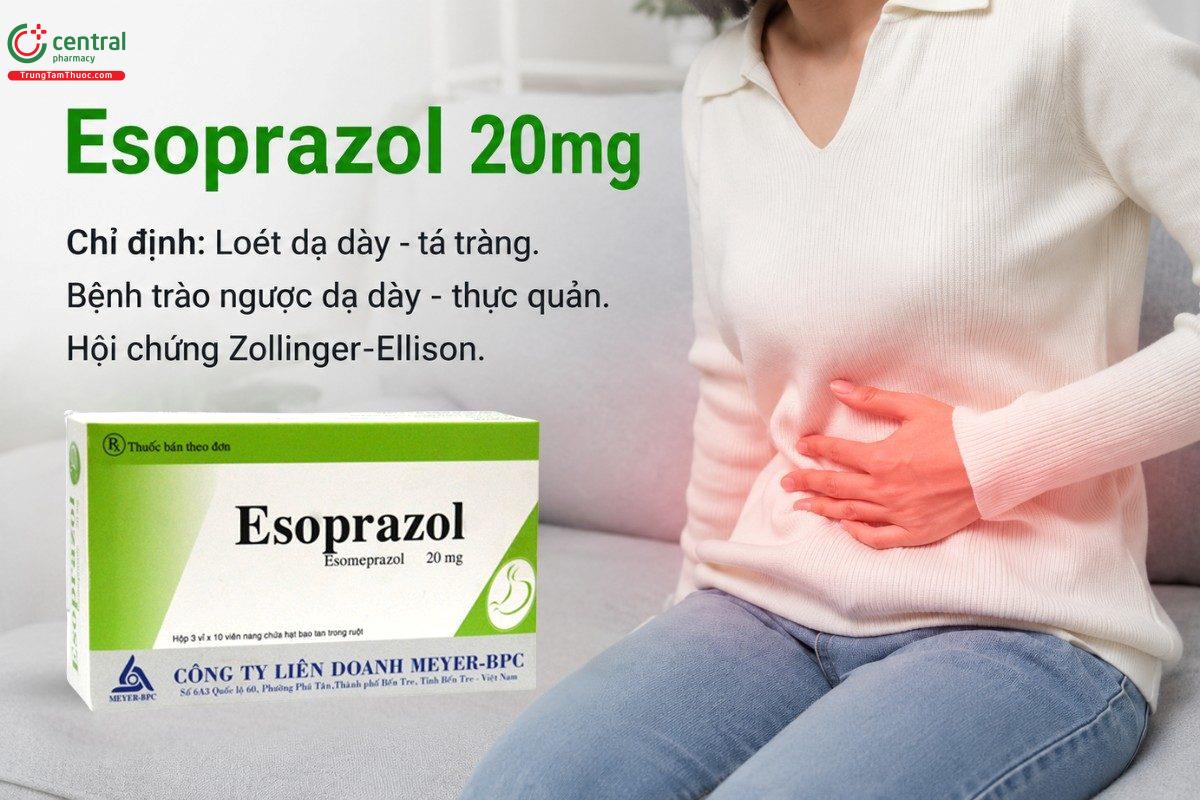 Chỉ định của thuốc Esoprazol 20mg