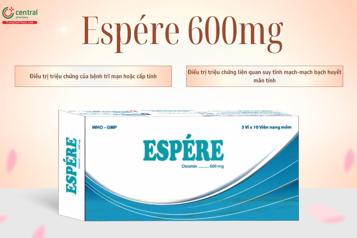 Chỉ định của thuốc Espére 600mg