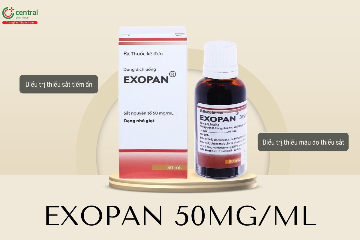 Chỉ định của thuốc Exopan 50mg/ml