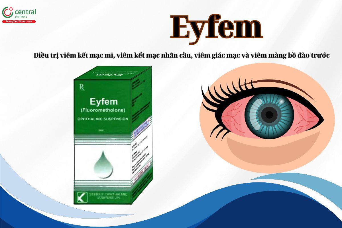 Thuốc Eyfem điều trị các tình trạng viêm mắt