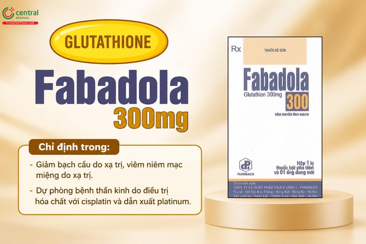 Chỉ định của thuốc Fabadola 300mg