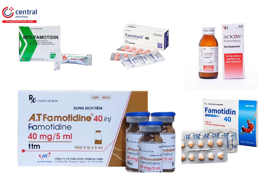 Hình 4: Các chế phẩm của Famotidine