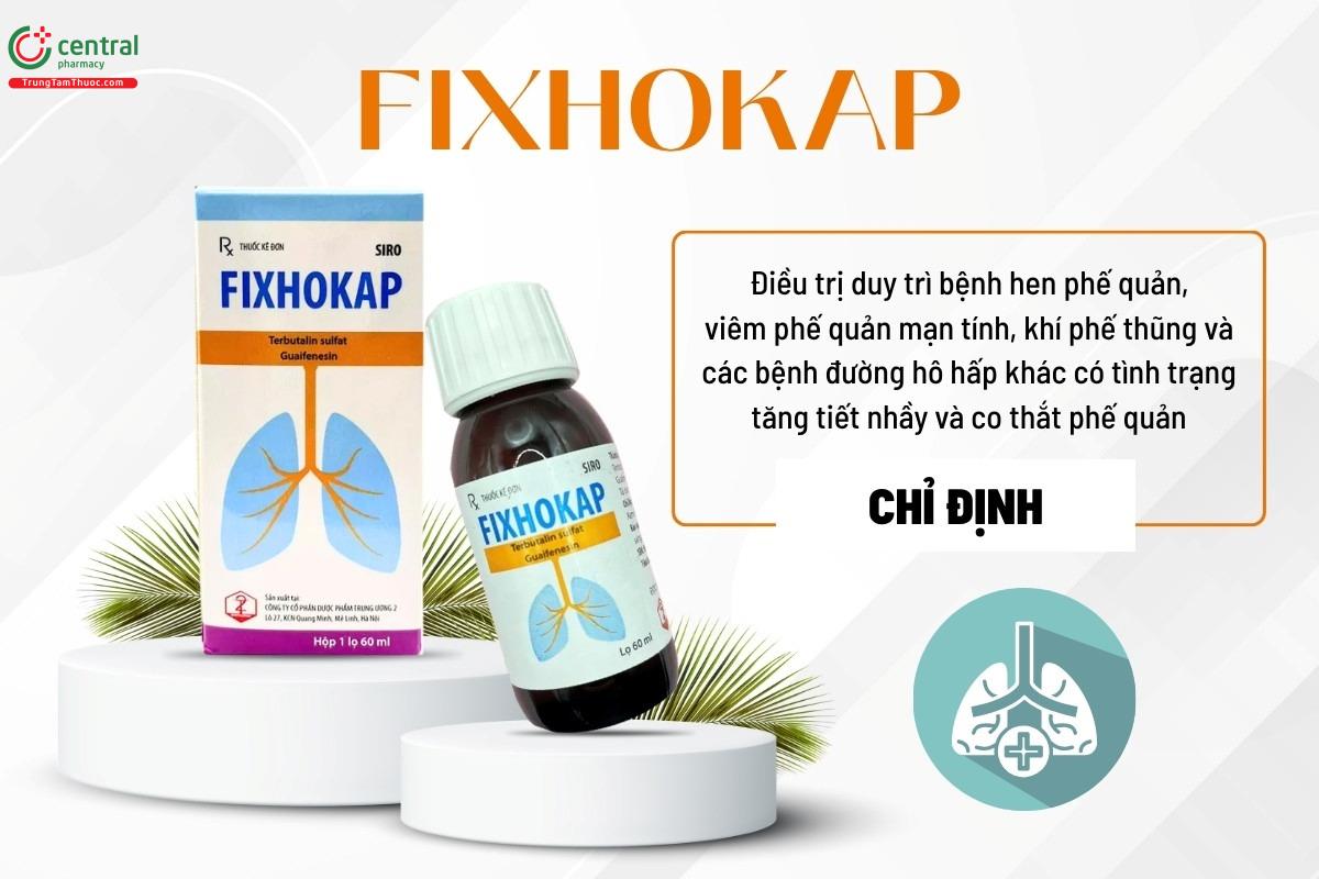 Chỉ định của thuốc Fixhokap