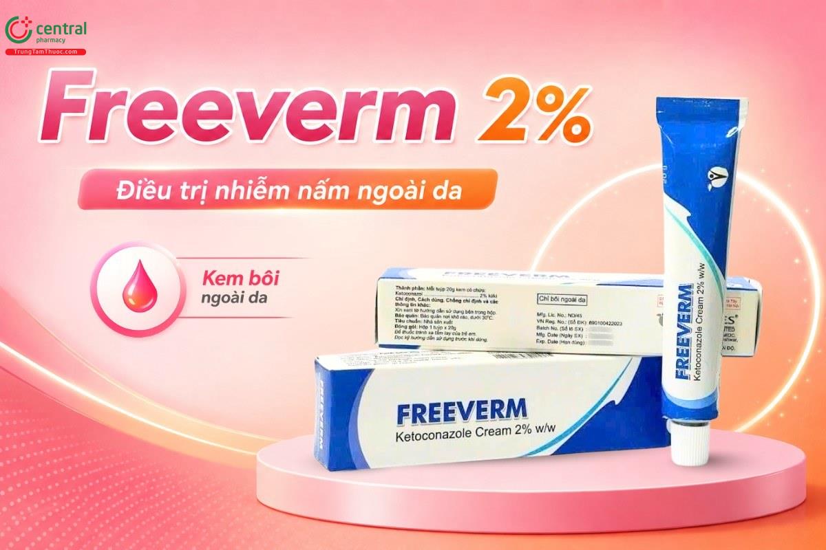 Chỉ định của thuốc Freeverm 2%