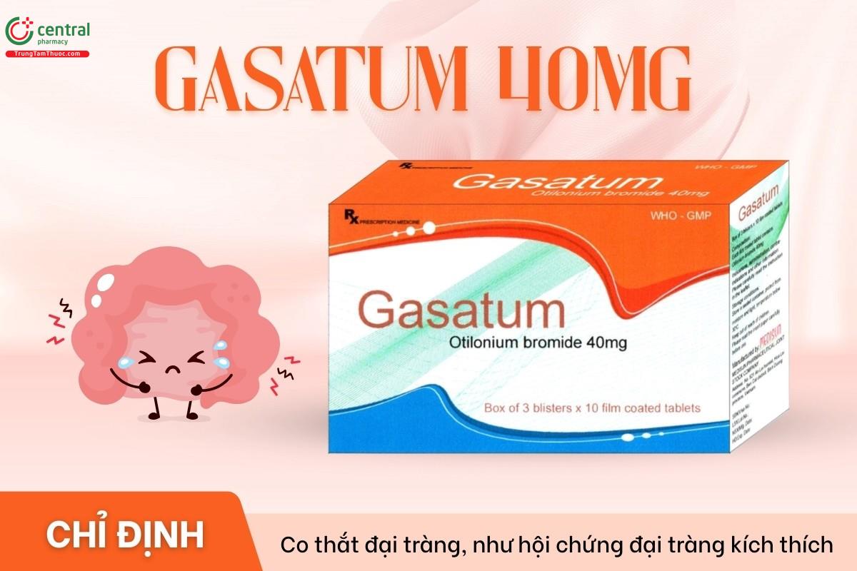 Chỉ định của thuốc Gasatum 40mg