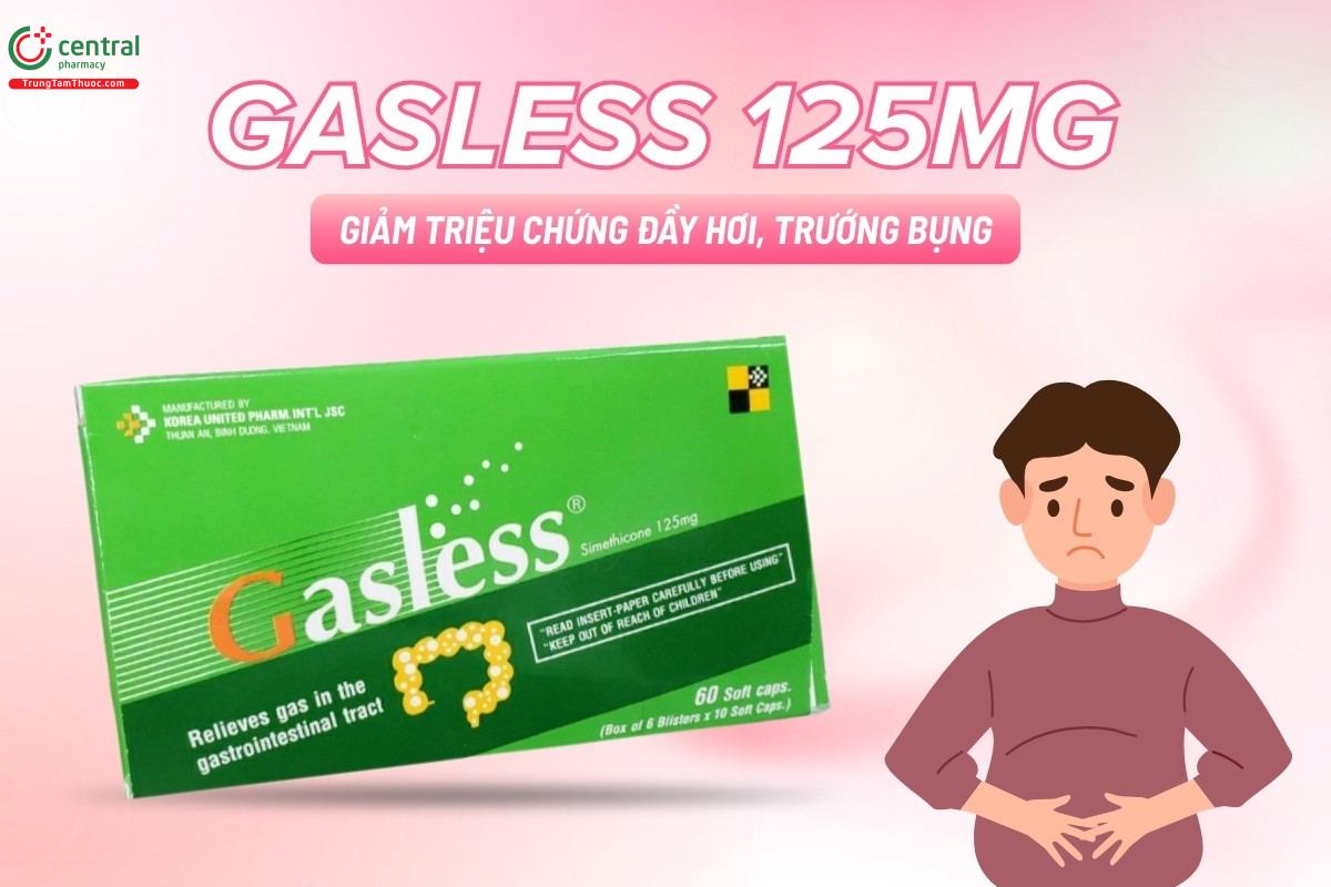 Công dụng của thuốc Gasless 125mg
