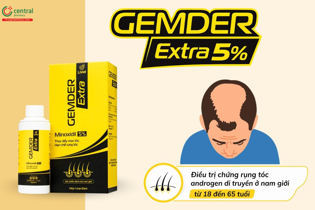 Chỉ định của thuốc Gemder Extra 5%