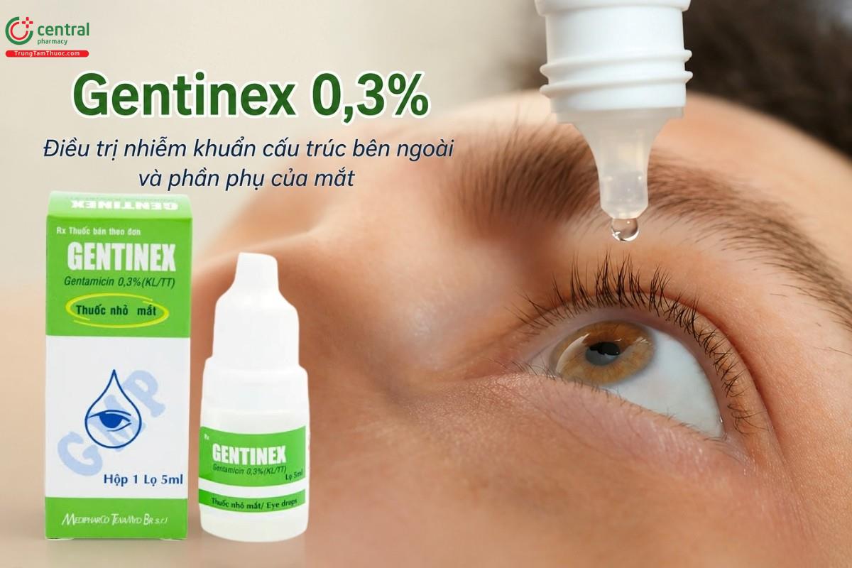 Chỉ định của thuốc Gentinex 0,3%