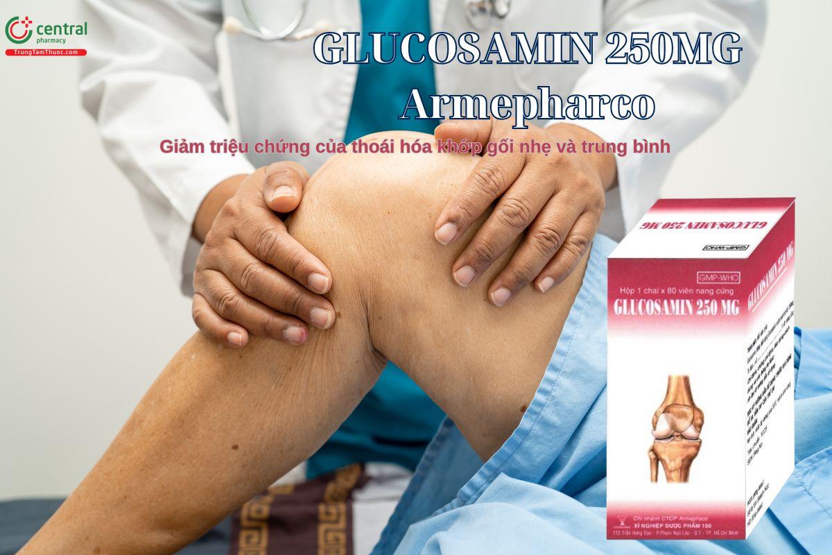 Glucosamin 250mg Armepharco giúp cải thiện các triệu chứng của thoái hoá khớp gối