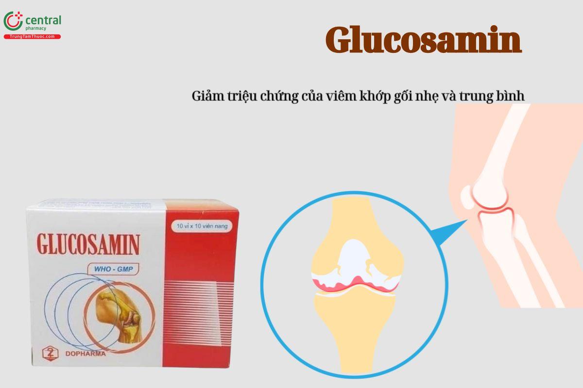 Glucosamin 250mg Dopharma giảm triệu chứng của viêm khớp gối