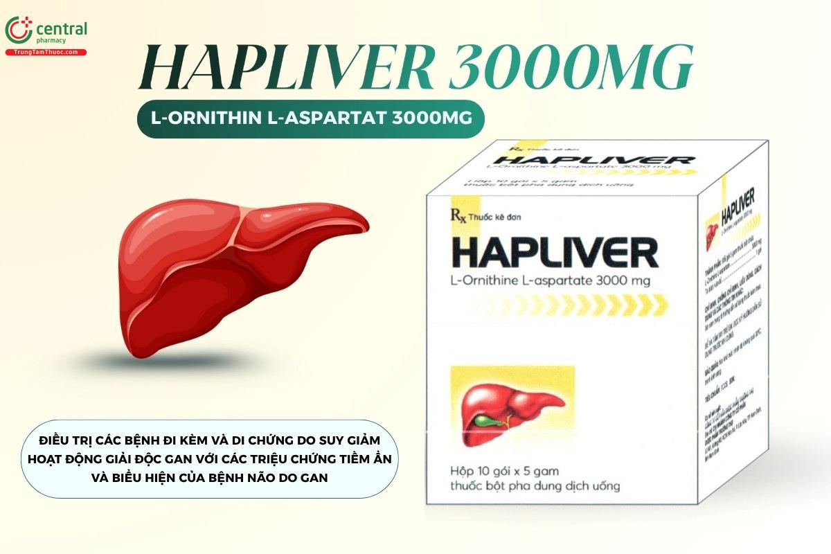 Tác dụng của thuốc Hapliver 3000mg