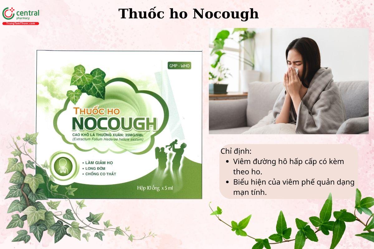 Chỉ định của Thuốc ho Nocough