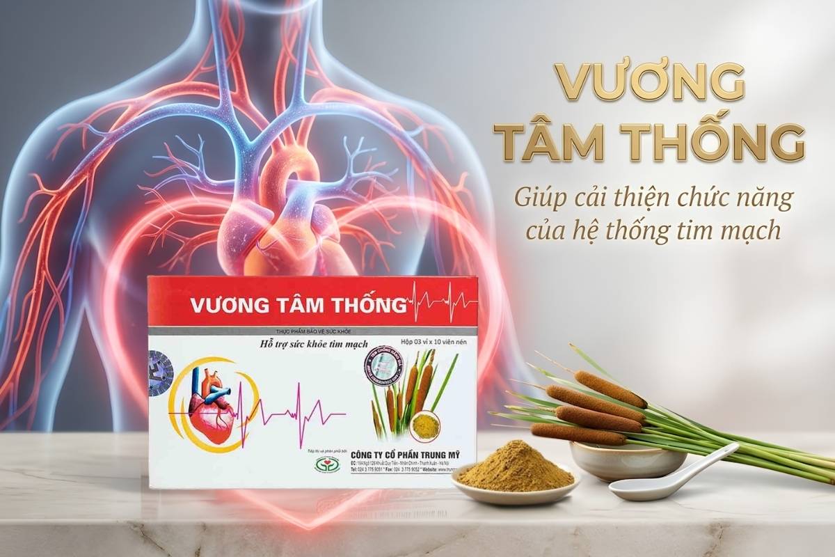 Thuốc hỗ trợ tim mạch khỏe mạnh - Vương Tâm Thống