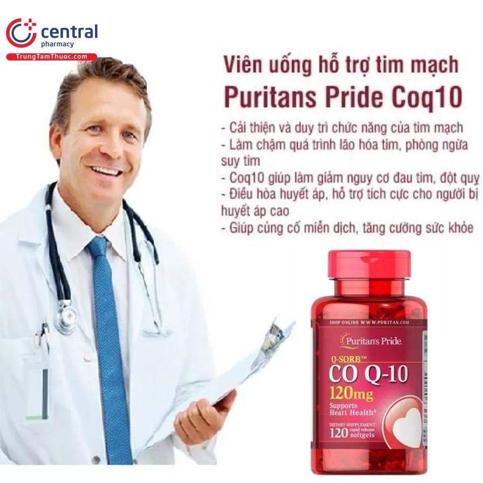 Puritan's Pride Co-Q10 giúp giảm nguy cơ tim mạch