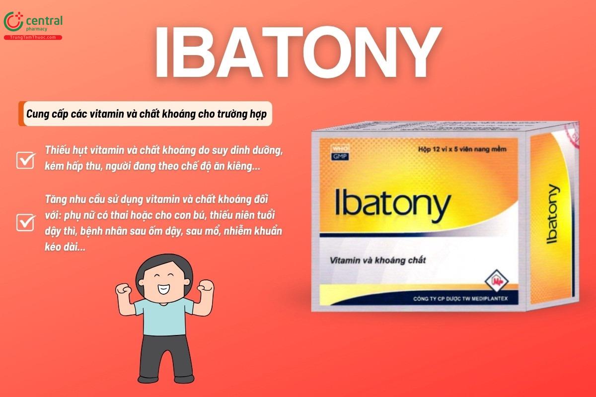 Chỉ định của thuốc Ibatony