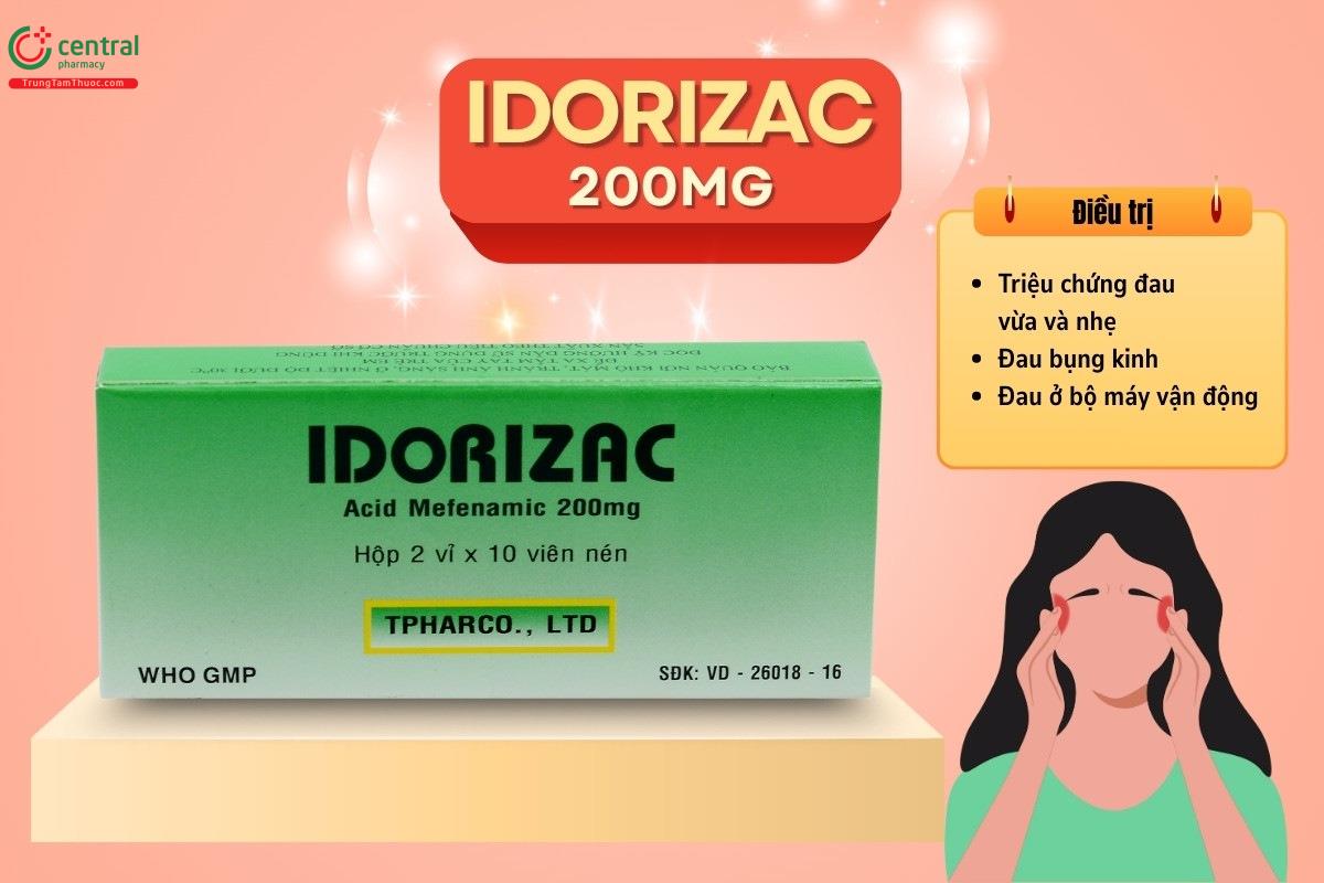 Chỉ định của thuốc Idorizac 200mg