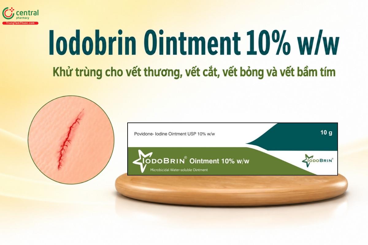 Tác dụng của thuốc Iodobrin Ointment 10% w/w