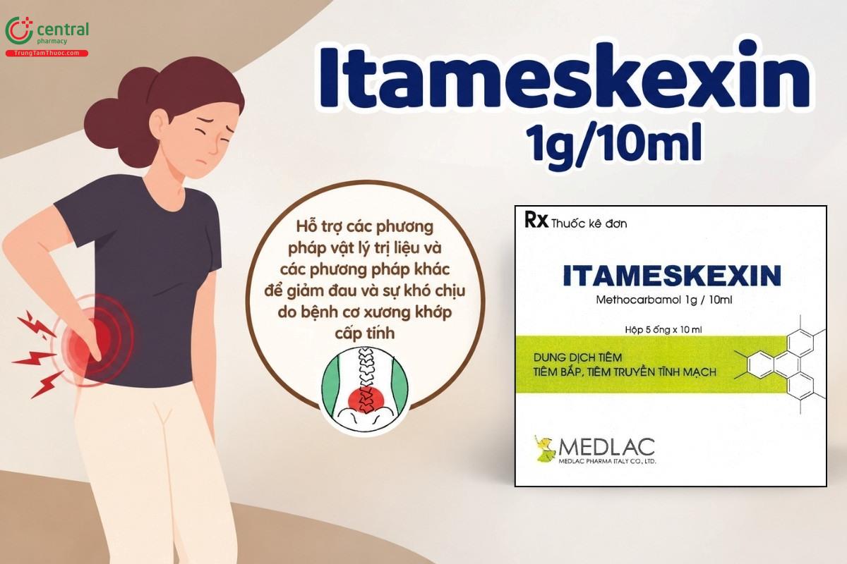 Chỉ định của thuốc Itameskexin 1g/10ml