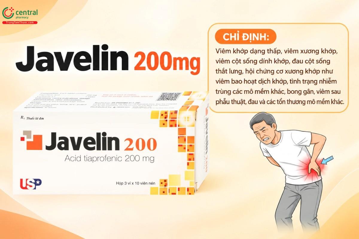 Chỉ định của thuốc Javelin 200mg