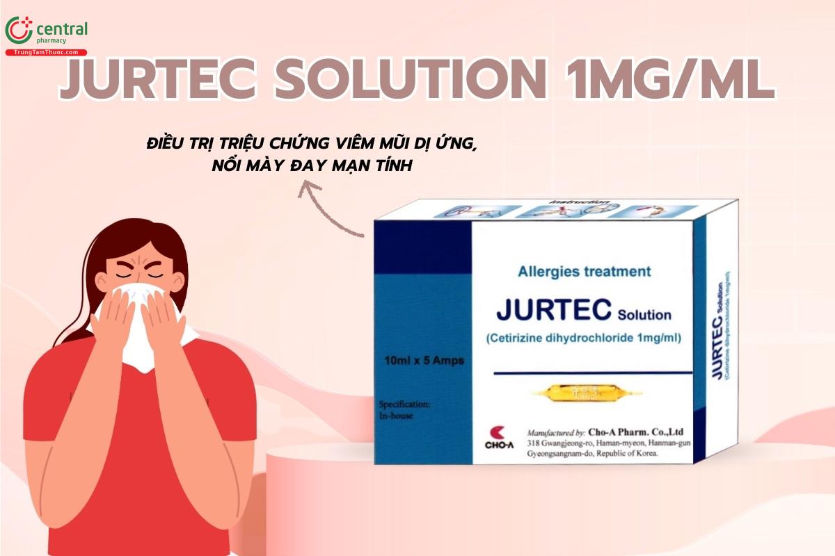 Tác dụng của thuốc Jurtec Solution 1mg/ml