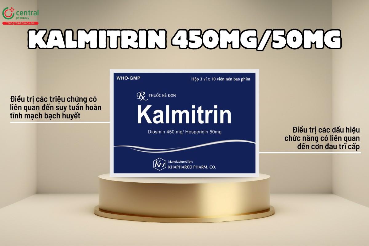 Chỉ định của thuốc Kalmitrin 450mg/50mg