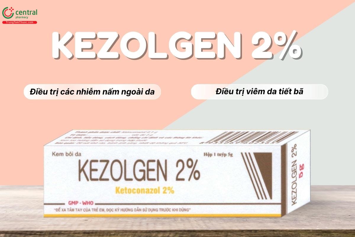 Chỉ định của thuốc Kezolgen 2%