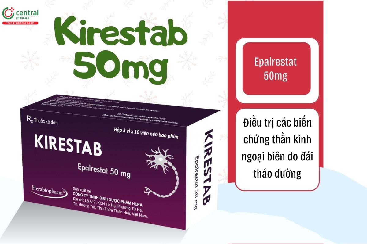 Chỉ định của thuốc Kirestab 50mg