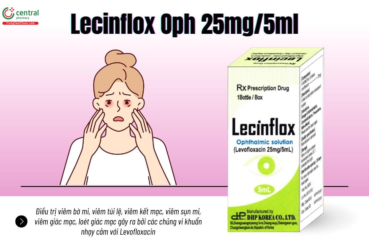 Tác dụng của thuốc Lecinflox Oph 25mg/5ml