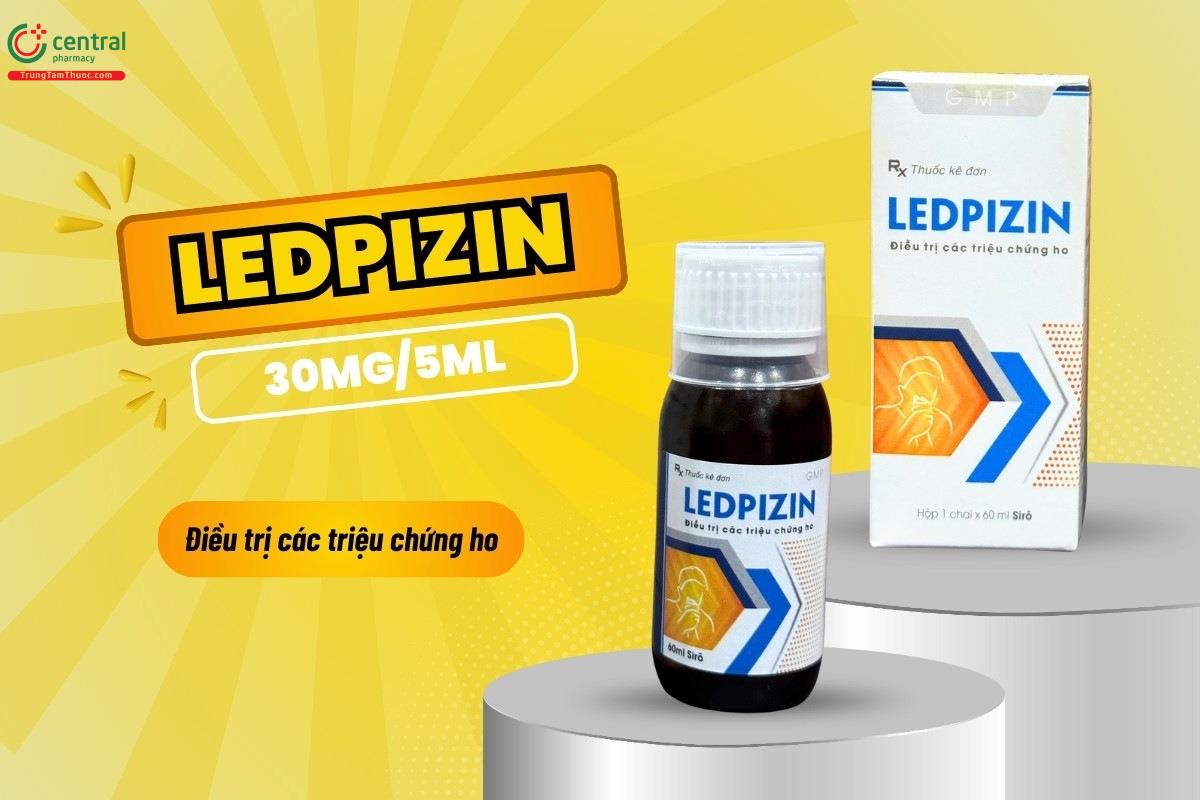 Thuốc Ledpizin 30mg/5ml điều trị các triệu chứng ho