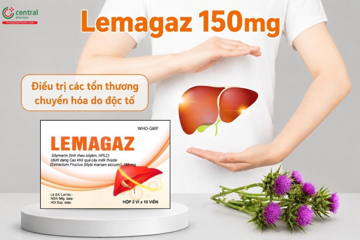 Chỉ định của thuốc Lemagaz 150mg