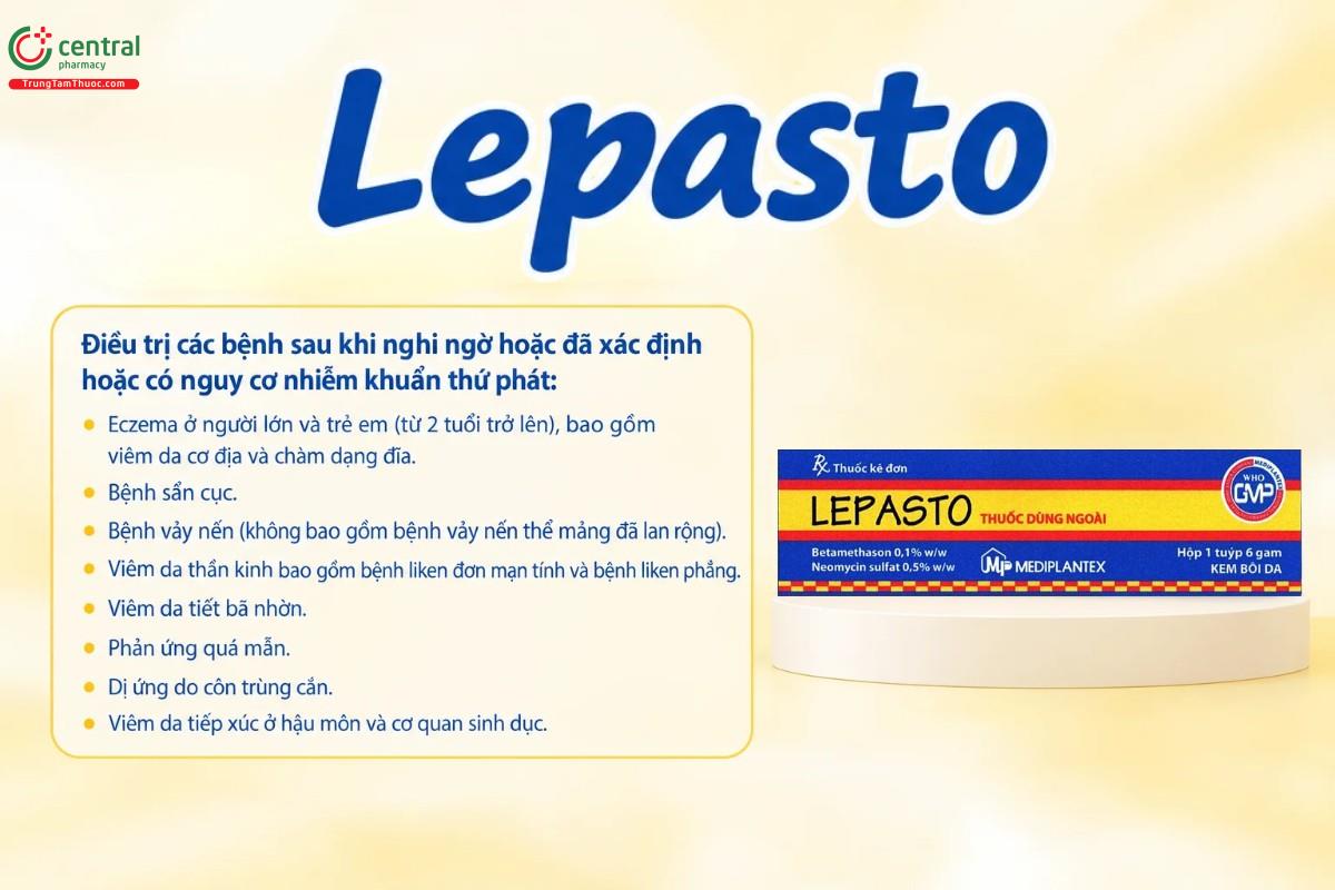 Chỉ định của thuốc Lepasto