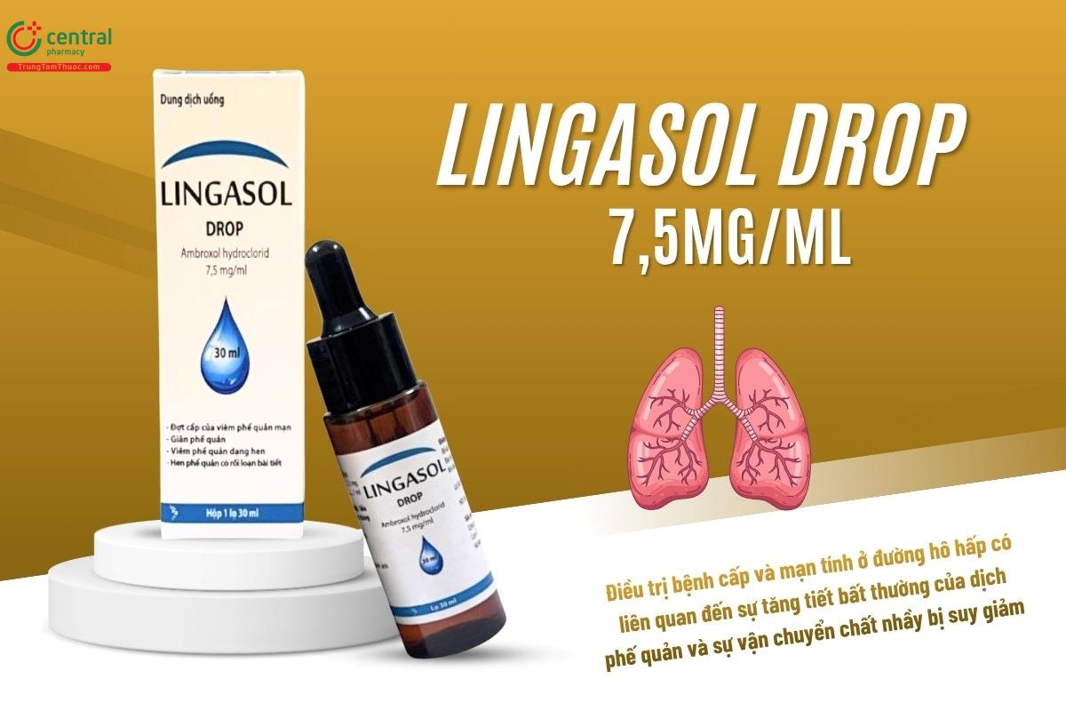 Chỉ định của thuốc Lingasol Drop 7,5mg/ml