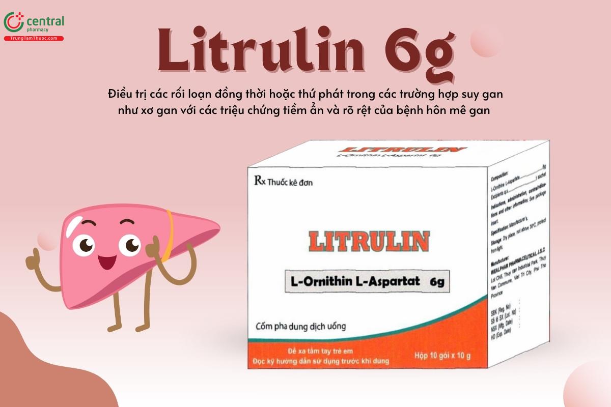 Chỉ định của thuốc Litrulin 6g