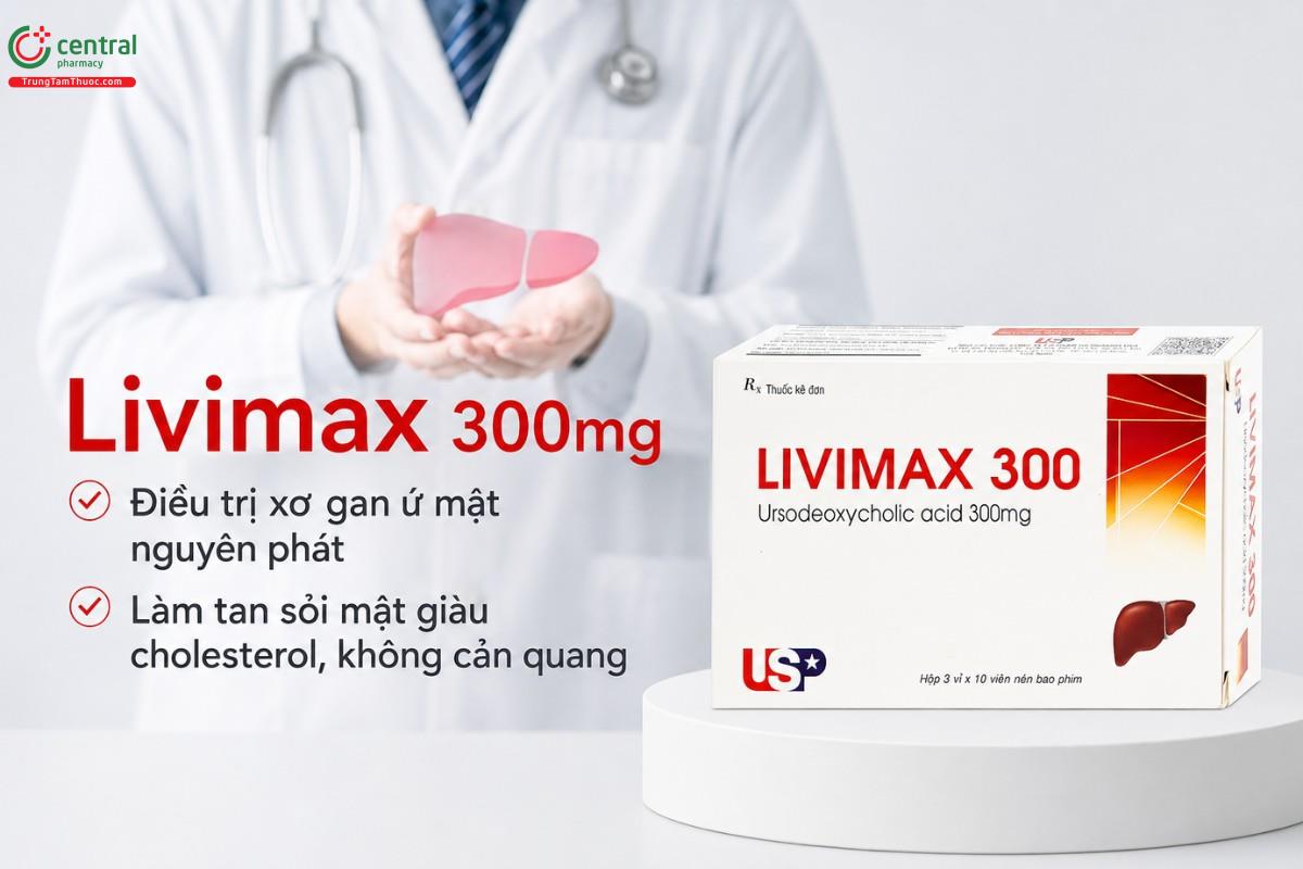 Chỉ định của thuốc Livimax 300mg