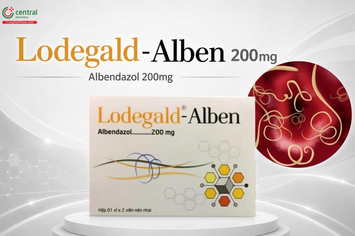 Thành phần chính của thuốc Lodegald-Alben 200mg