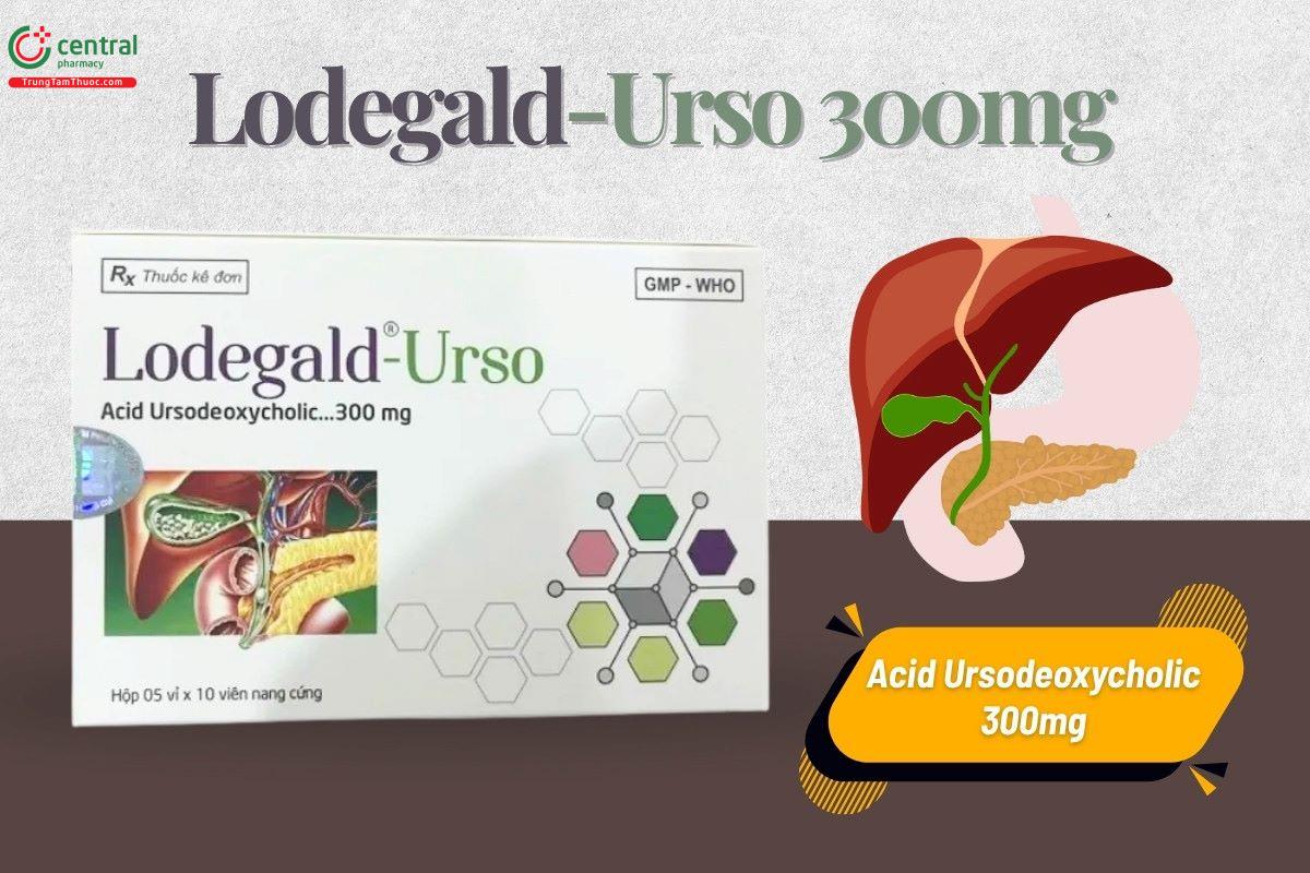 Thuốc Lodegald-Urso 300mg có chứa Acid Ursodeoxycholic