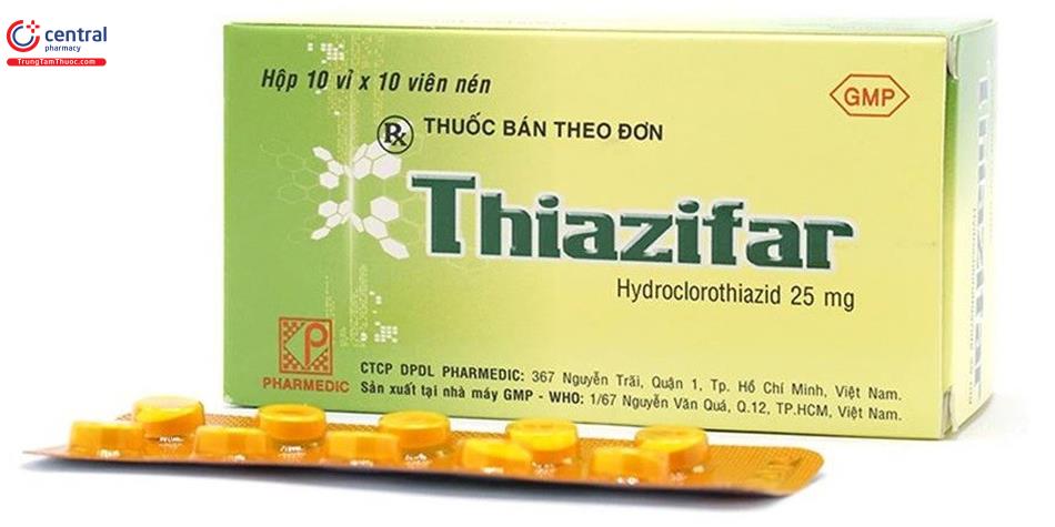 Thiazifar - thuốc lợi tiểu dùng trong suy tim