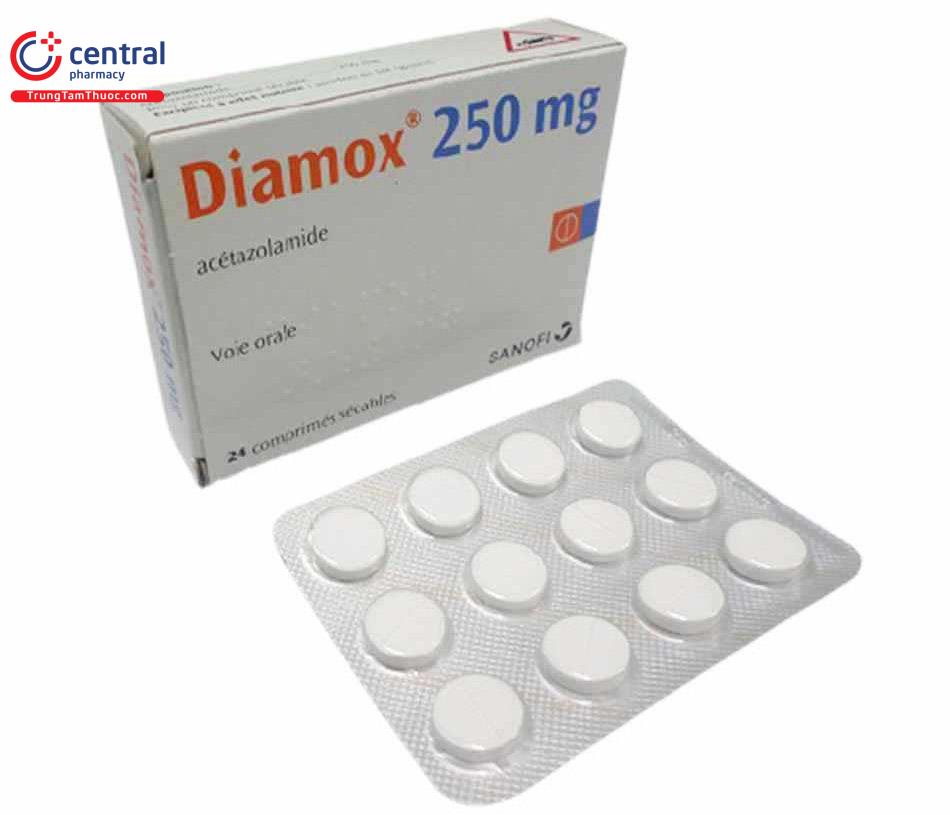 Thuốc lợi tiểu Diamox.