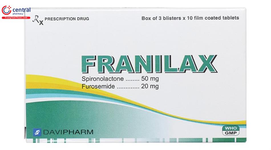 Thuốc lợi tiểu Franilax